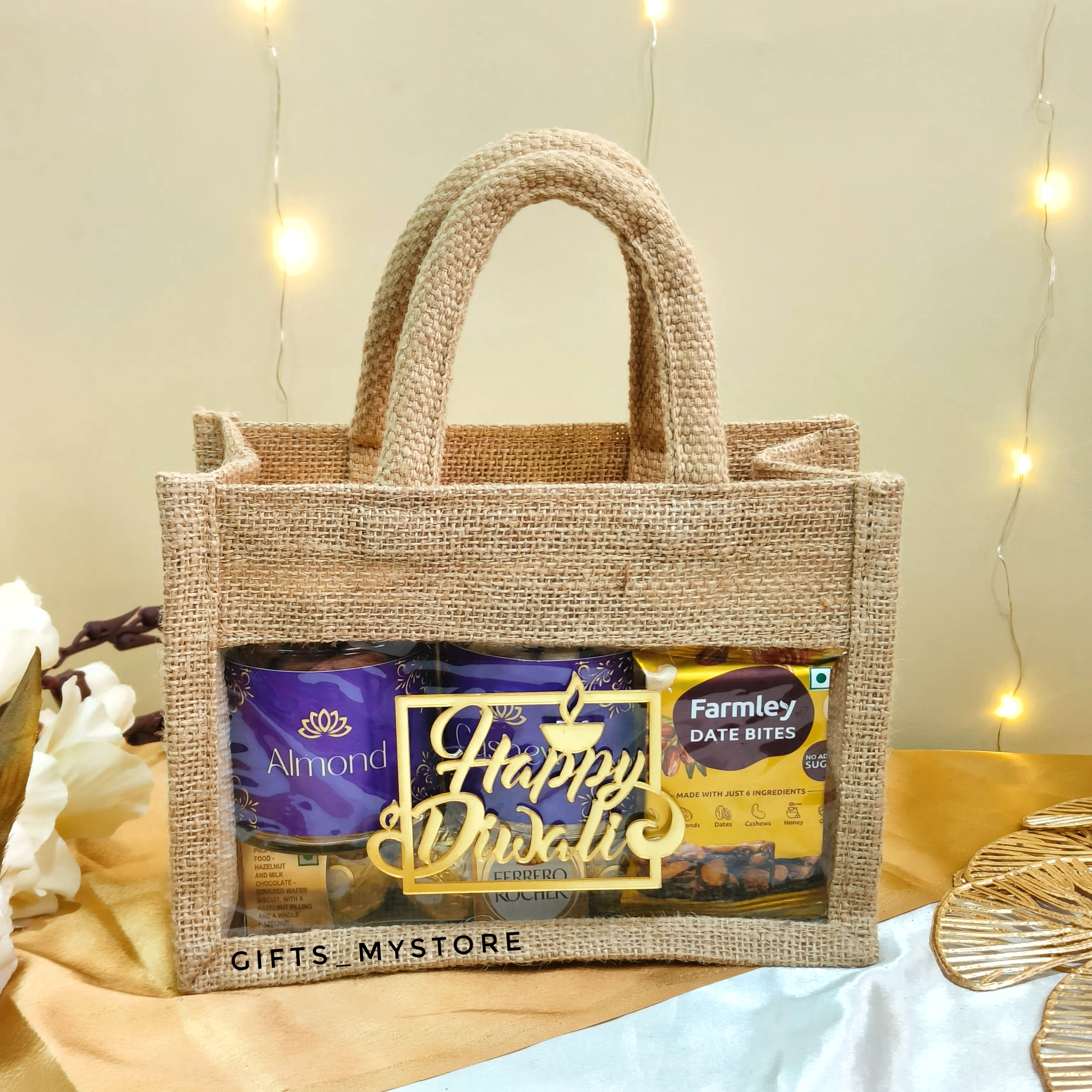NUT JUTE FESTIVE HAMPER